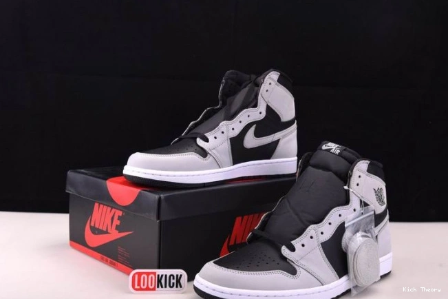 Kicked Out Shoe Store High Black Grey Light 555088-035 Jordan 1 White Smoke Retro Air 0712